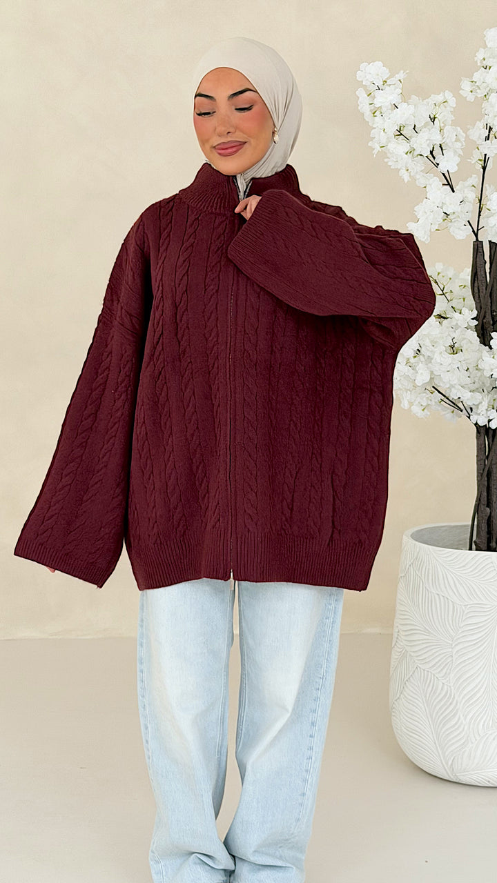 Nelia Zopfstrick Cardigan
