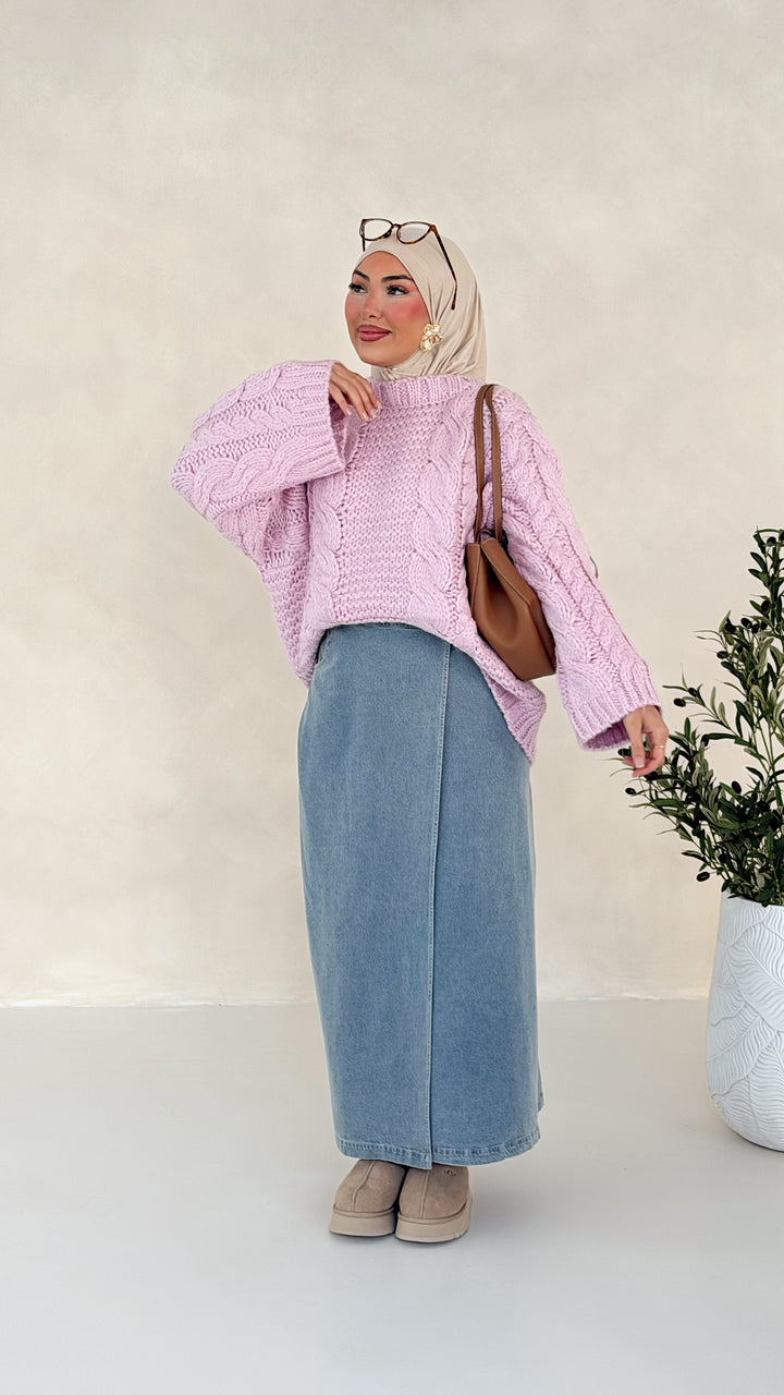 Sade Pullover mit Zopfmuster