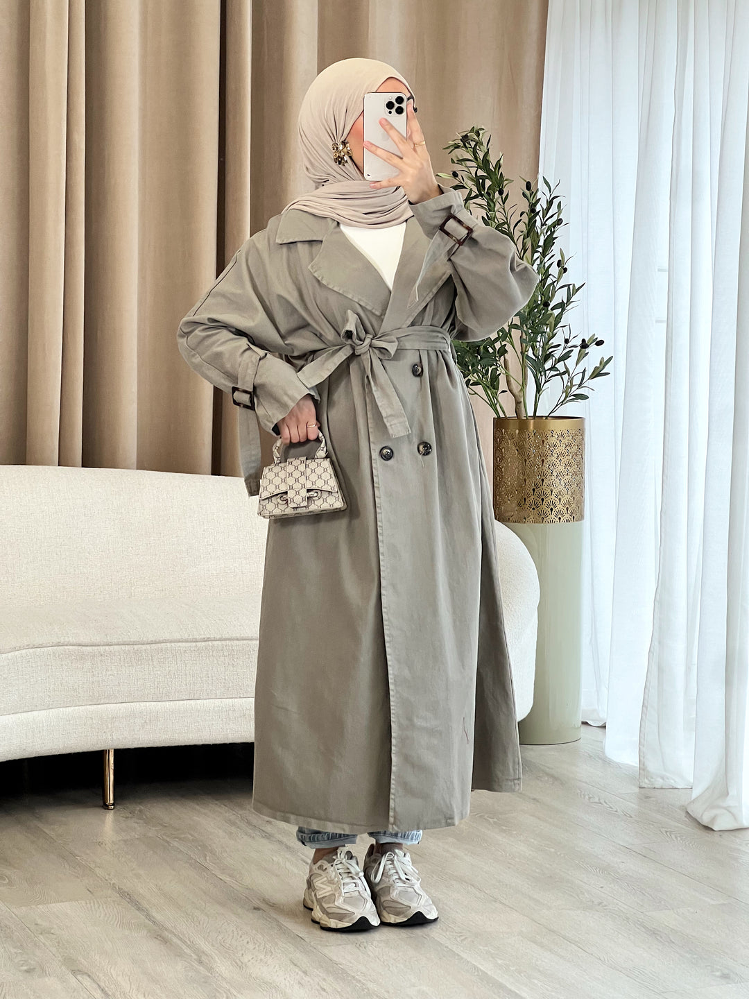 Miri Denim Trenchcoat