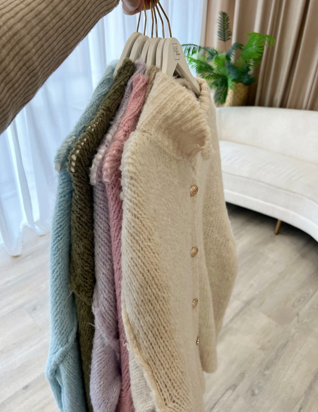 Lilly Oversized Cardigan in Lavendel