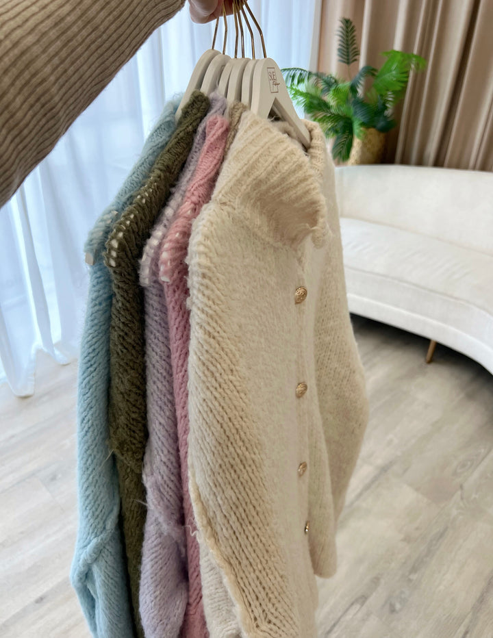 Lilly Oversized Cardigan in Lavendel