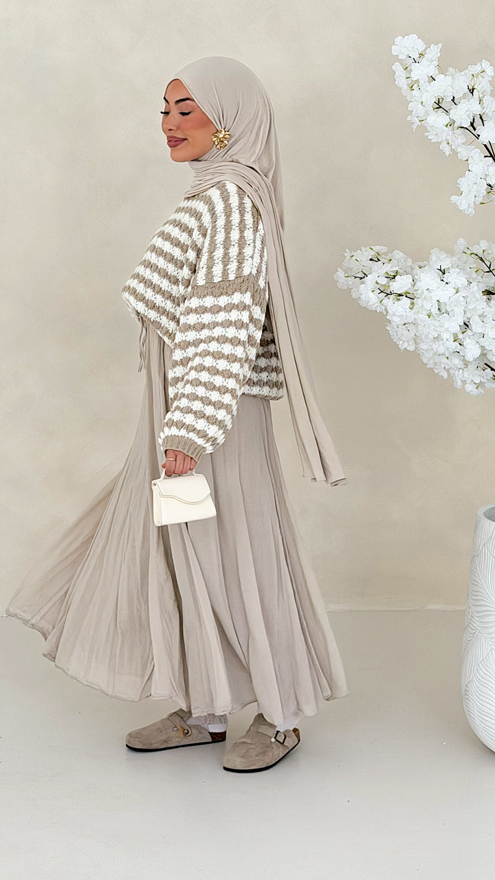 Bubble gestreifter Pullover