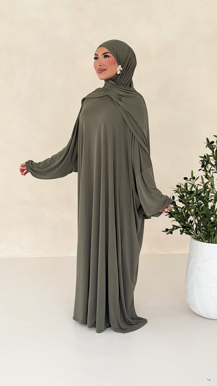 Nareen Abaya mit integriertem Hijab