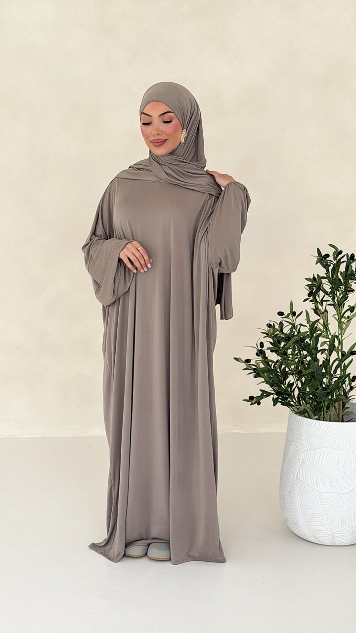 Nareen Abaya mit integriertem Hijab