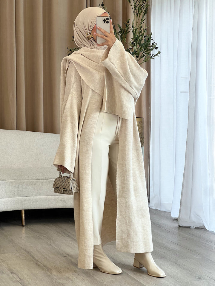 Mira Long Strick-Cape