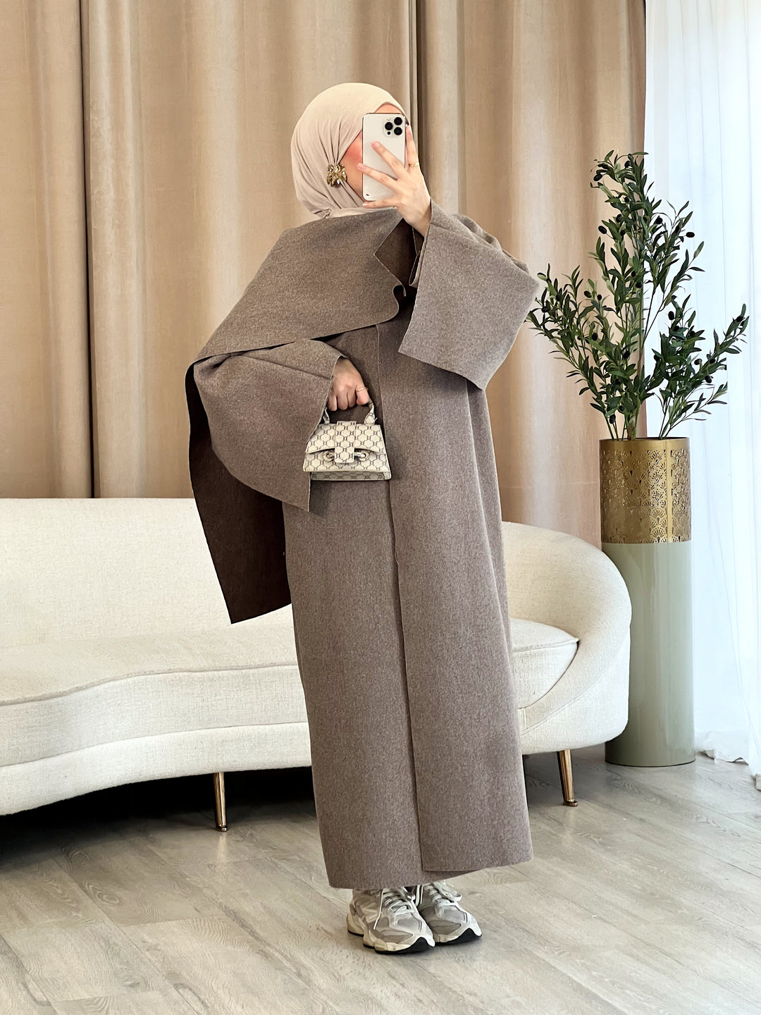 Yaren Mantel mit Cape