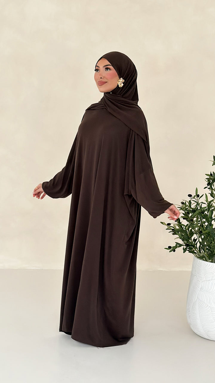 Nareen Abaya mit integriertem Hijab