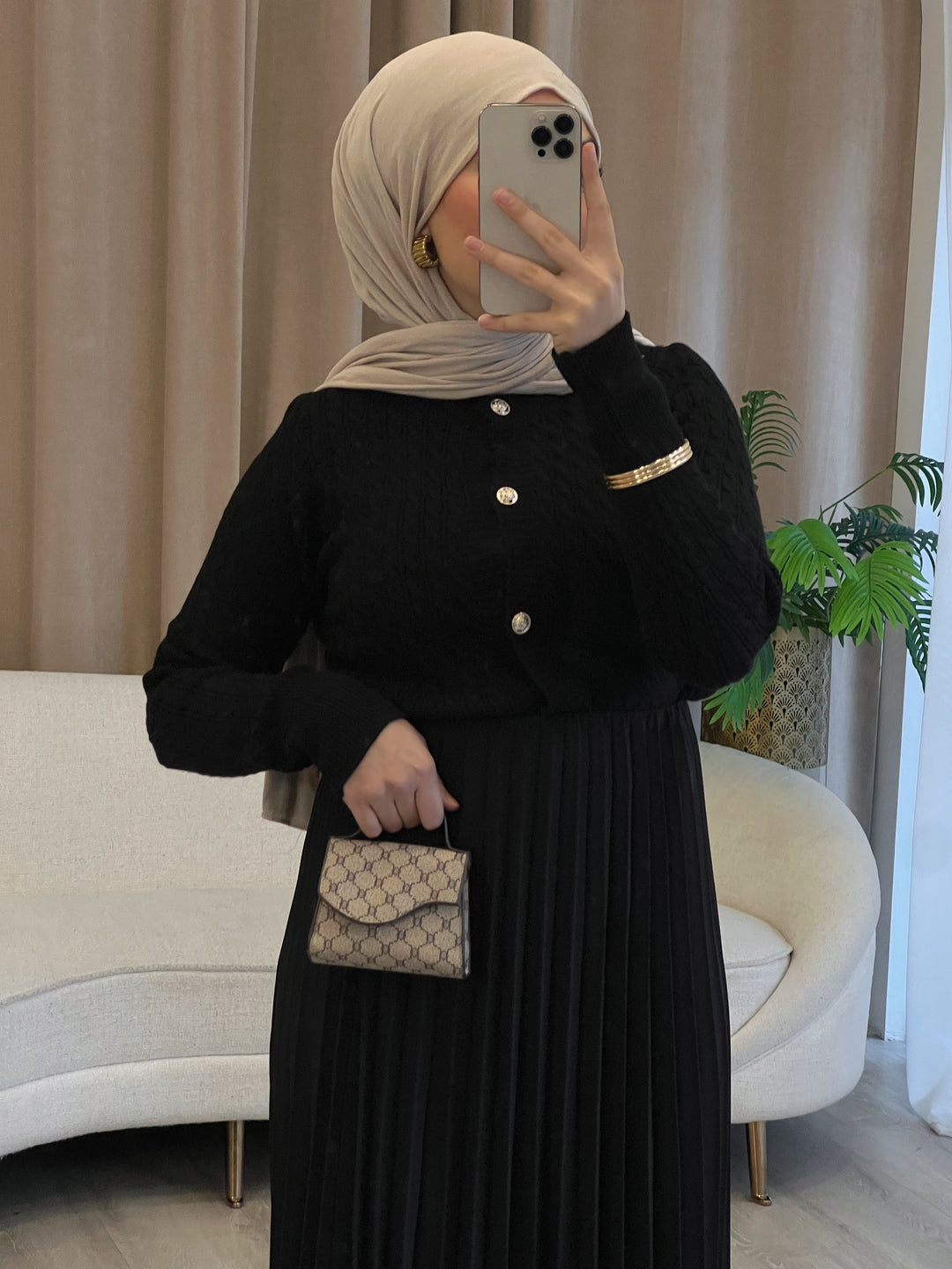 Velia Strickjacke in Schwarz