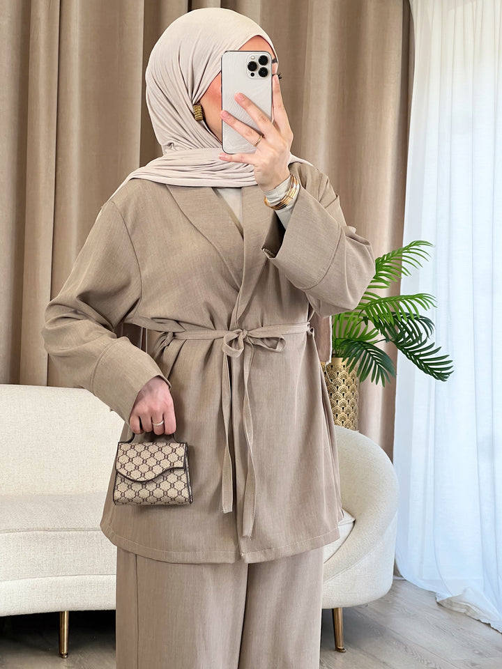Dina Set in Taupe