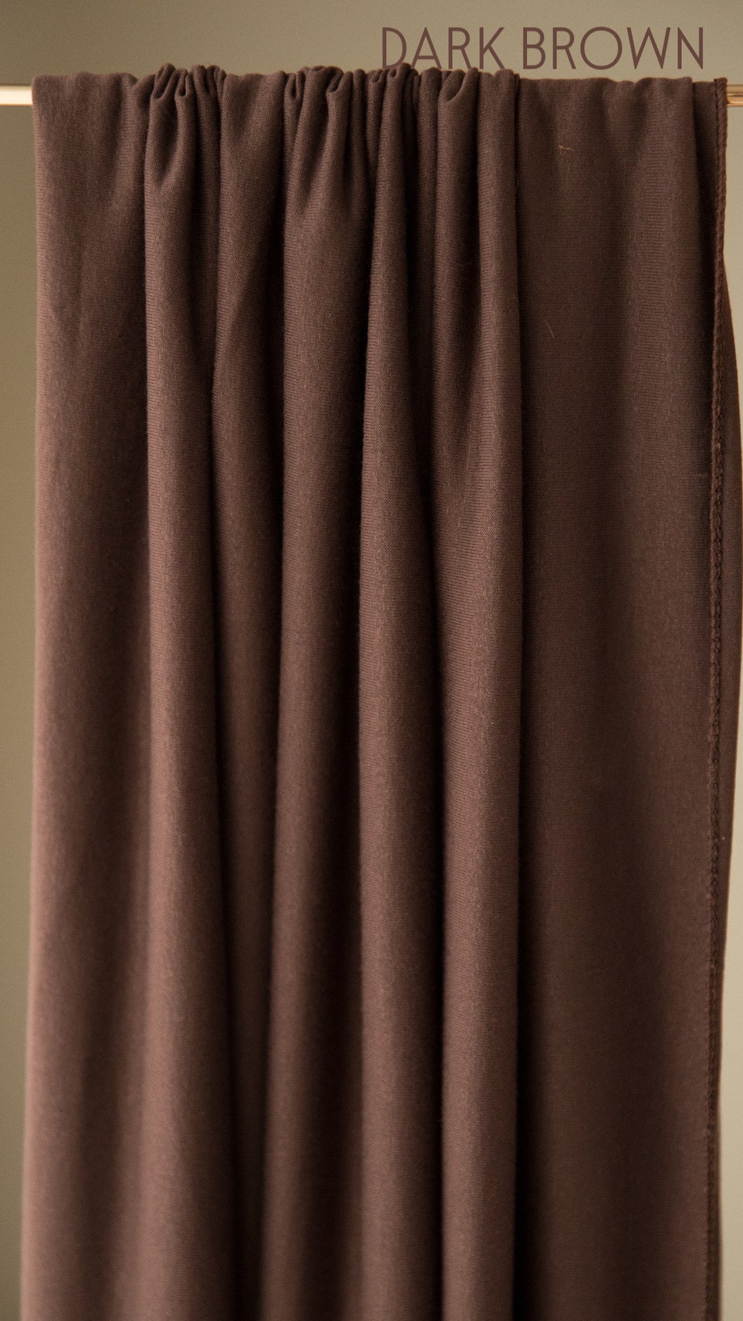 Jersey Hijab in Dark Brown