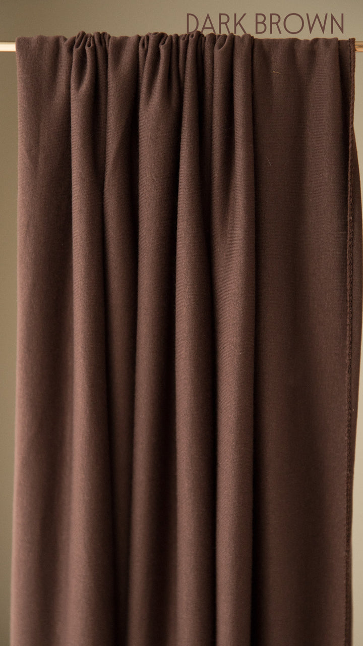 Jersey Hijab in Dark Brown