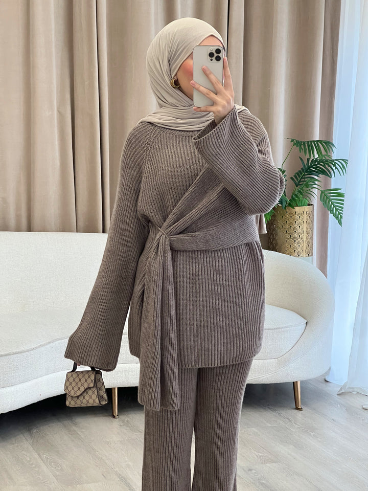 Bell Strickset in Mocha