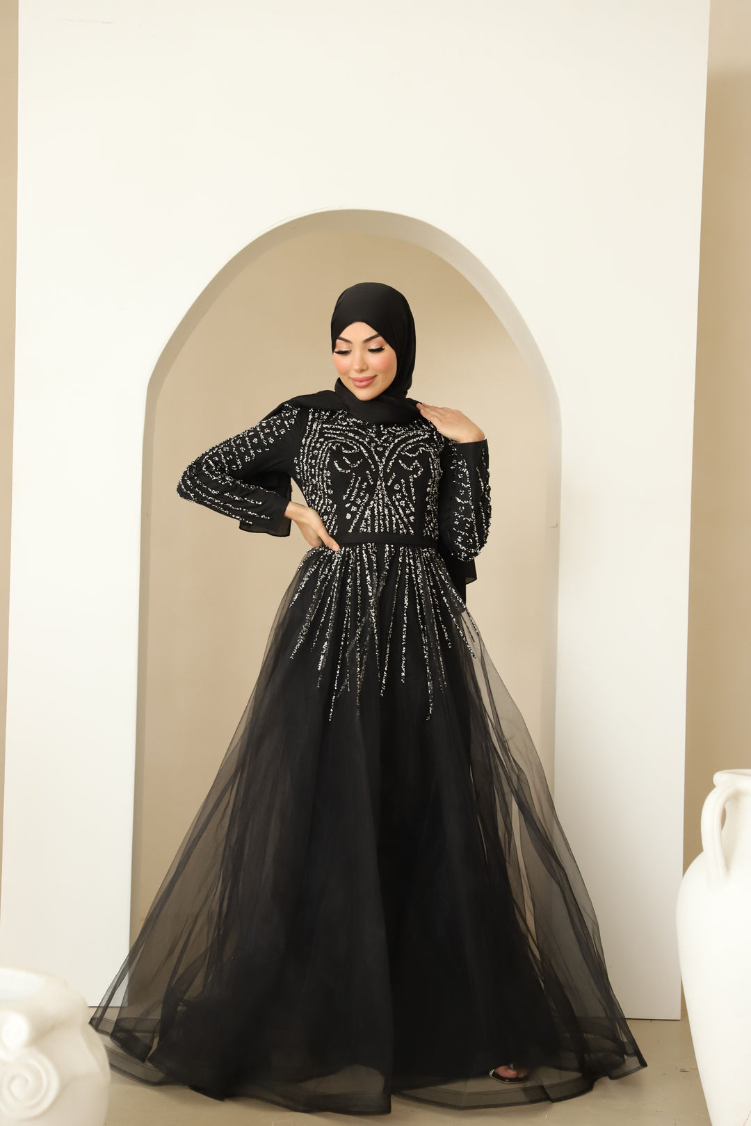 Fery Couture Abendkleid in Schwarz