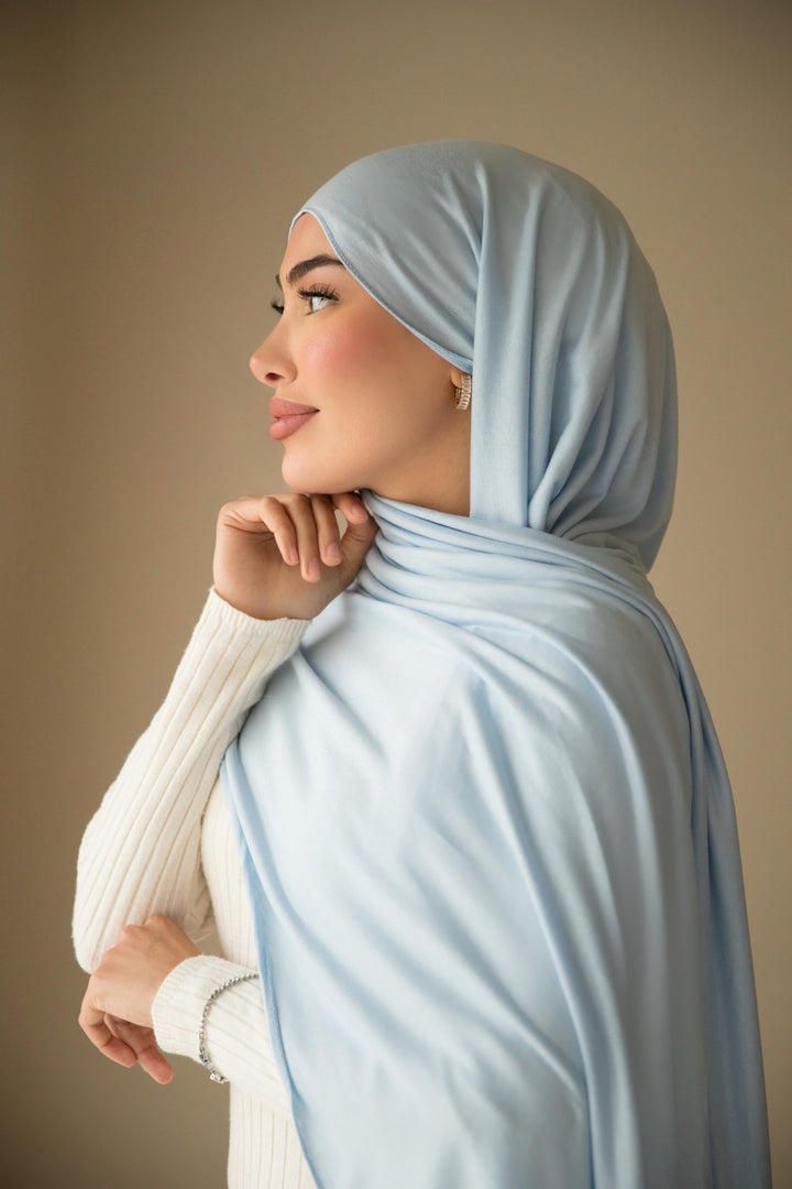 Jersey Hijab in Babyblue