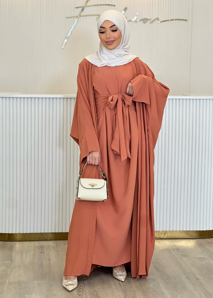 Doha Abaya Kimono Set in Lachs