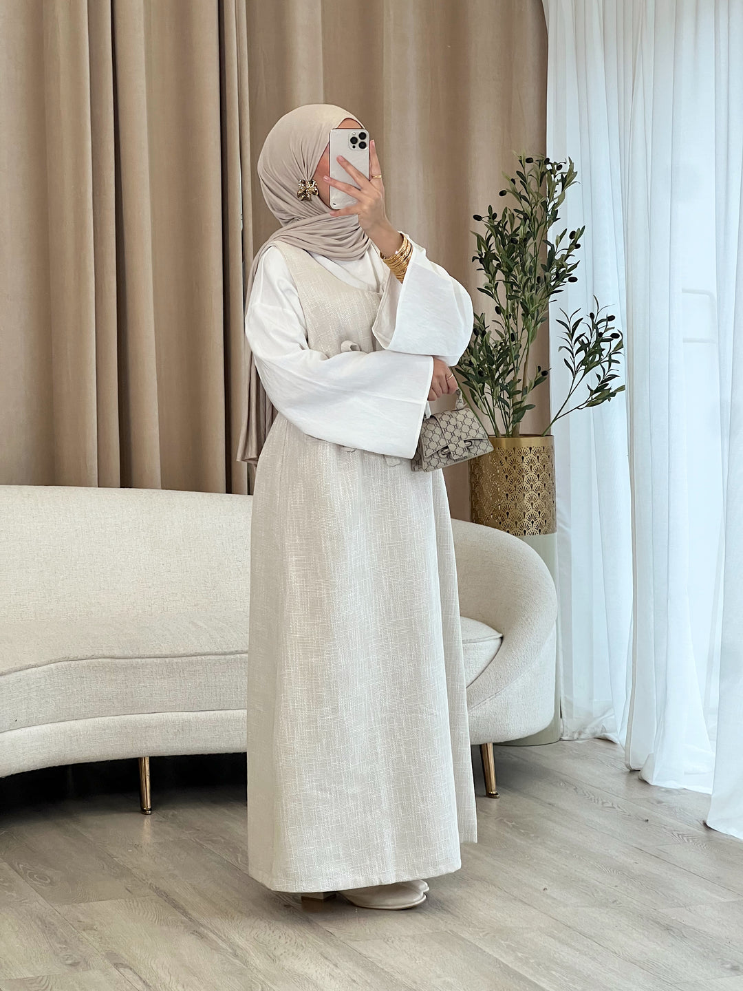 Eluna Bouclé Latzkleid