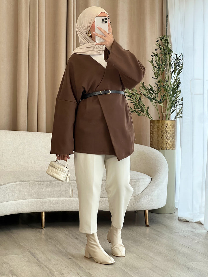 Imani Jacke mit Gürtel