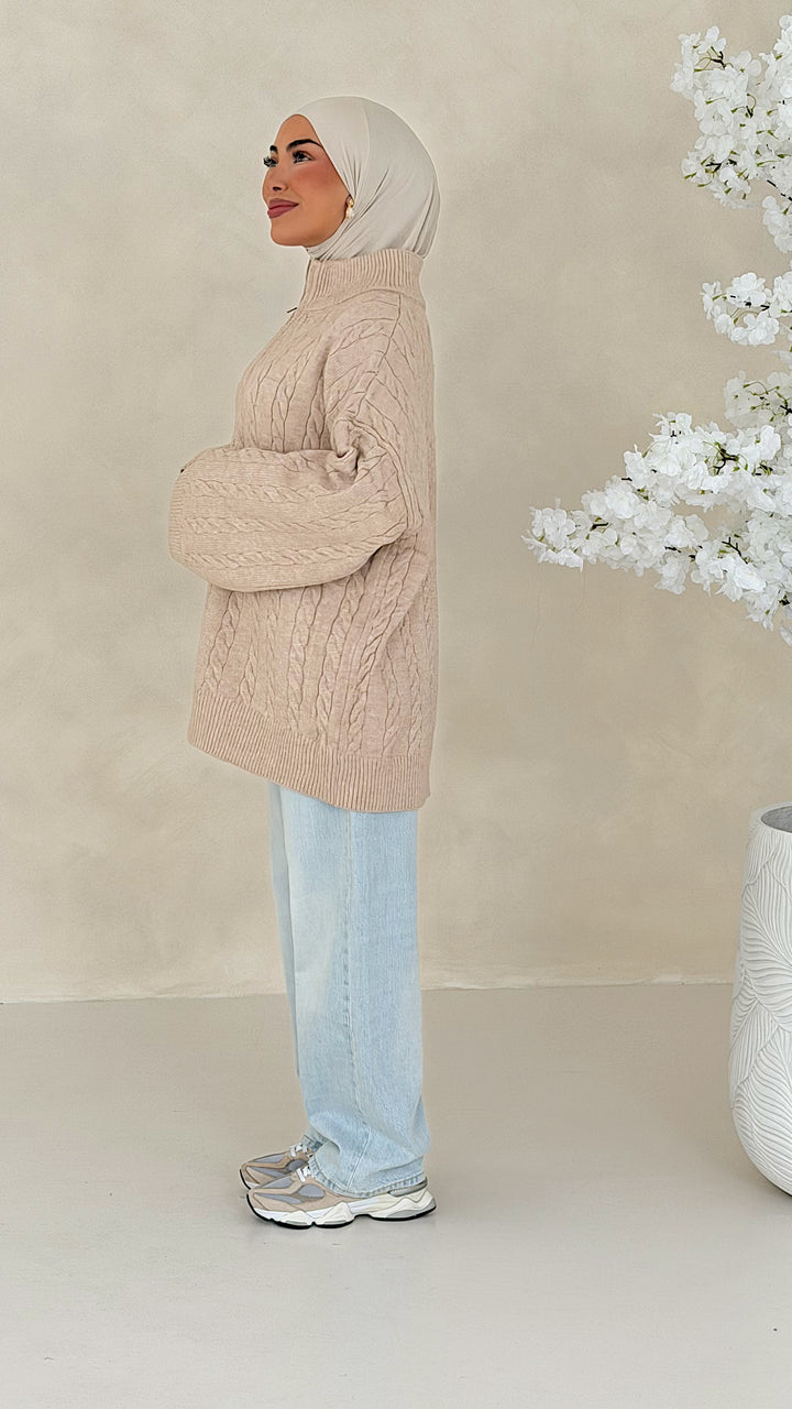 Nelia Zopfstrick Cardigan