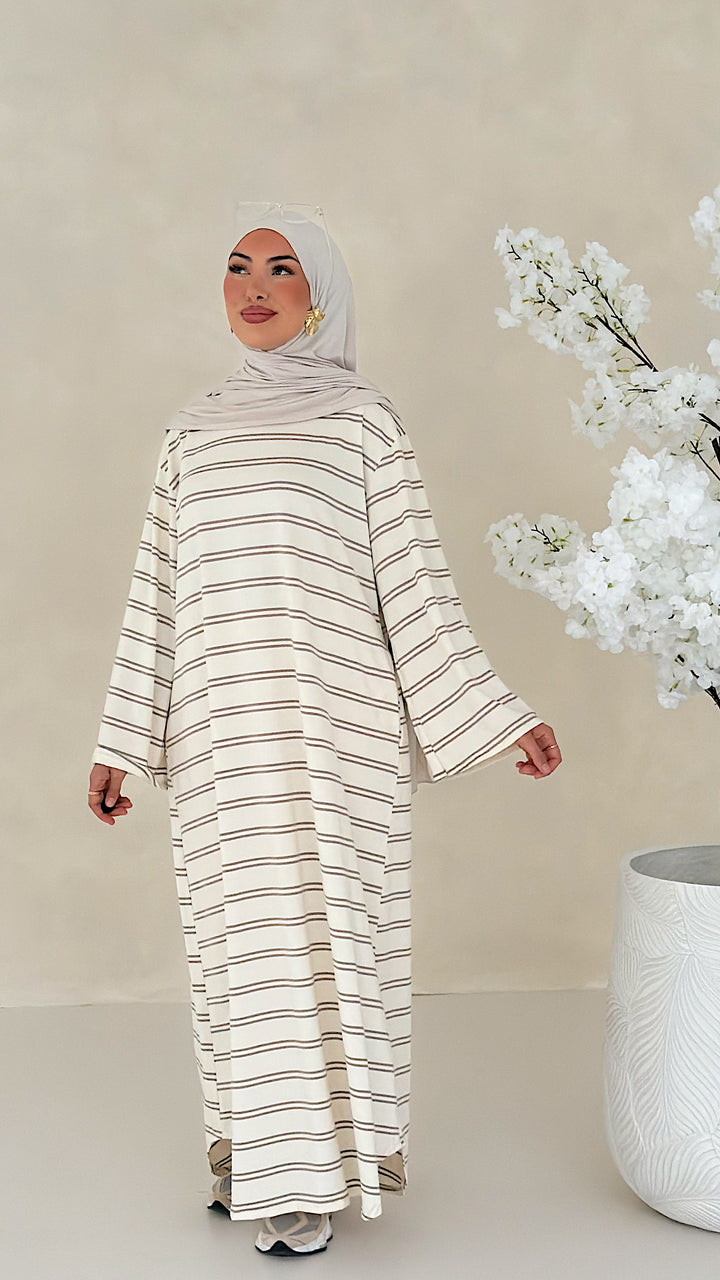 Essential gestreiftes Kleid
