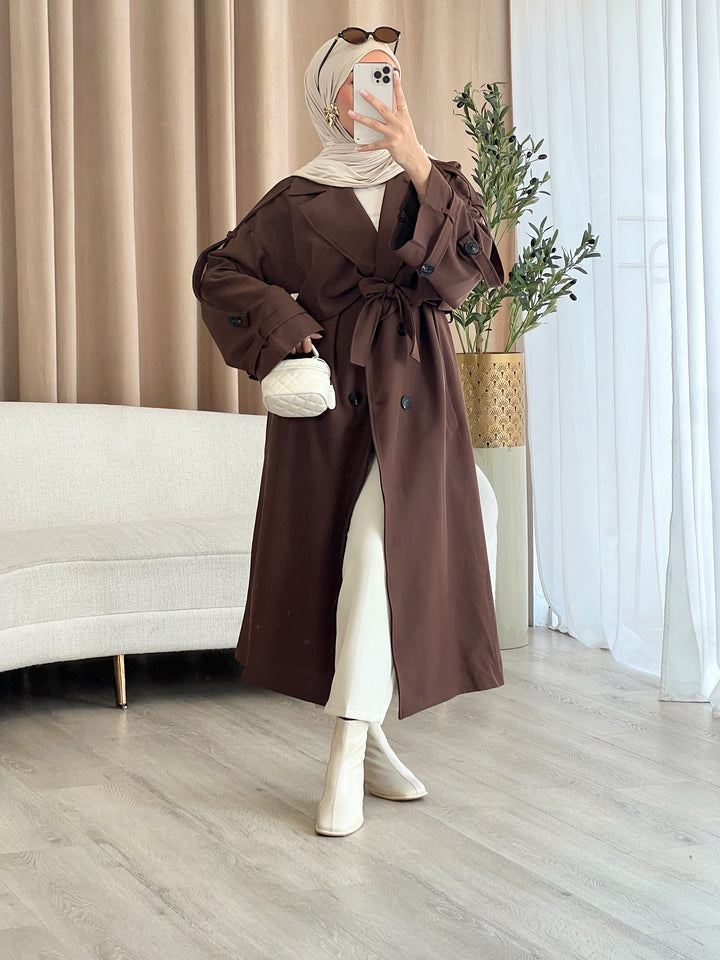 Ella Trenchcoat in Braun