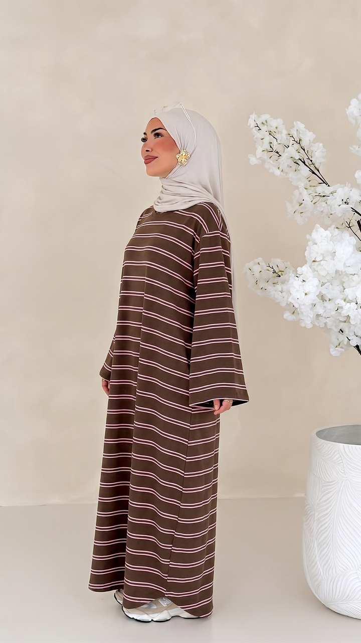 Essential gestreiftes Kleid