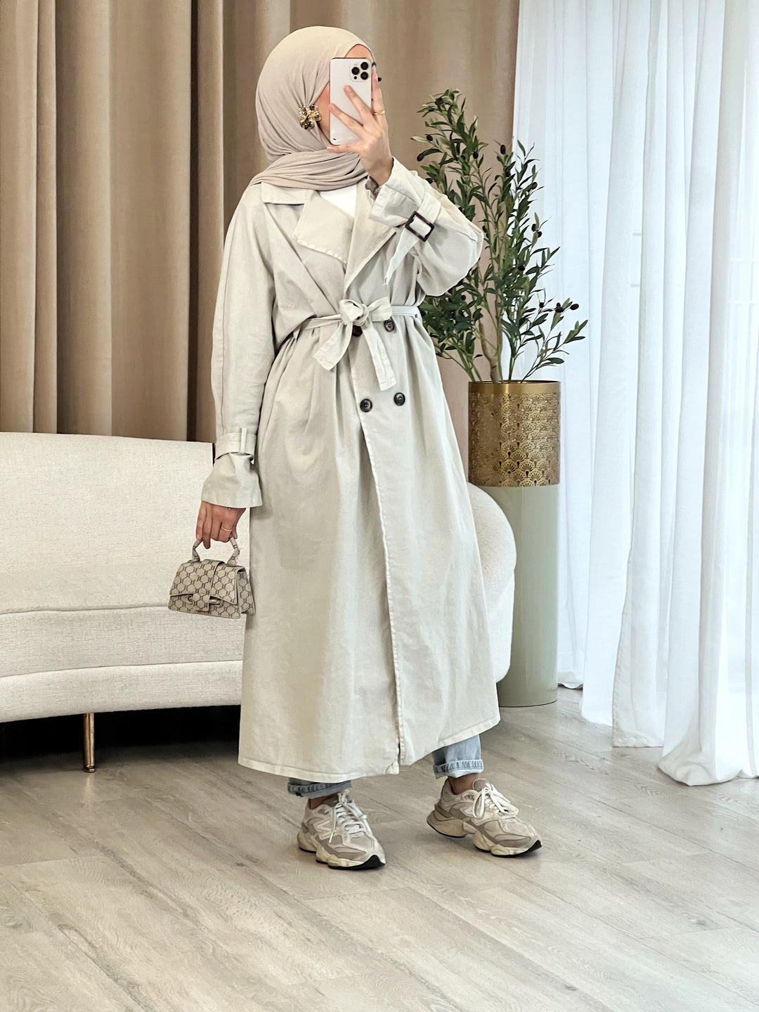 Miri Denim Trenchcoat
