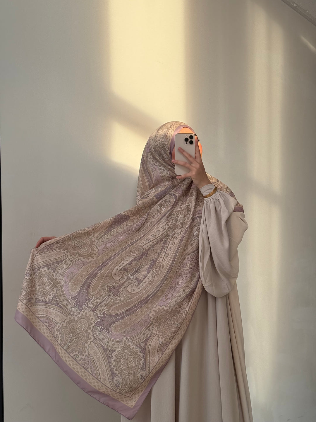 Soft Bohéme Hijab in Lilac Dusk