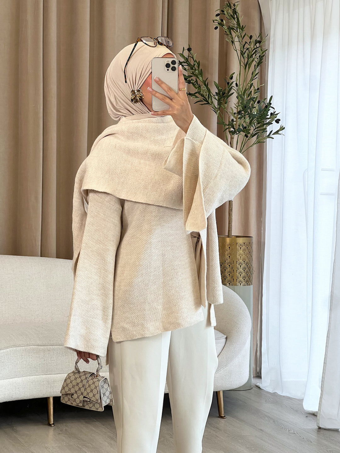 Mira Short Strick-Cape