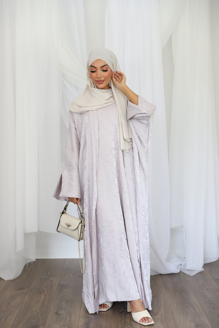 Aseel Abaya Set in Flieder