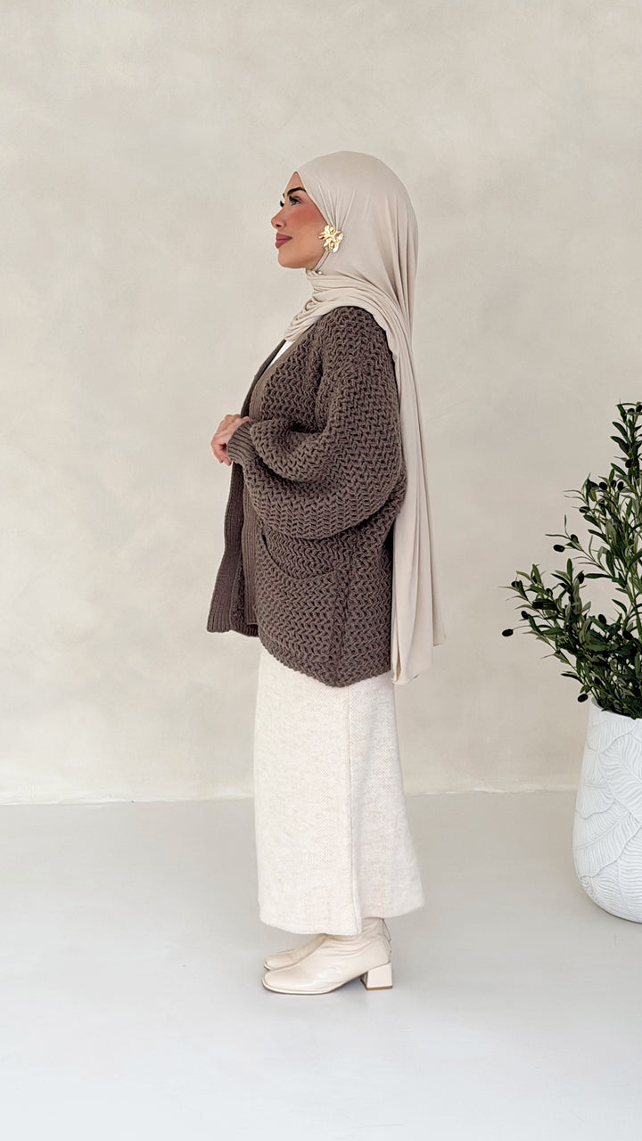 Evora Strick-Cardigan