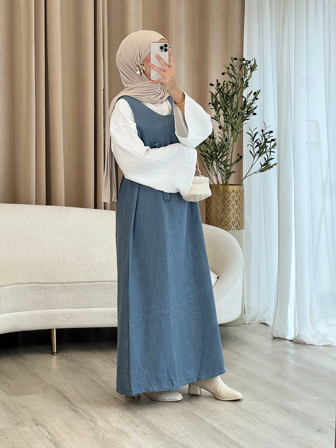 Eluna Bouclé Latzkleid