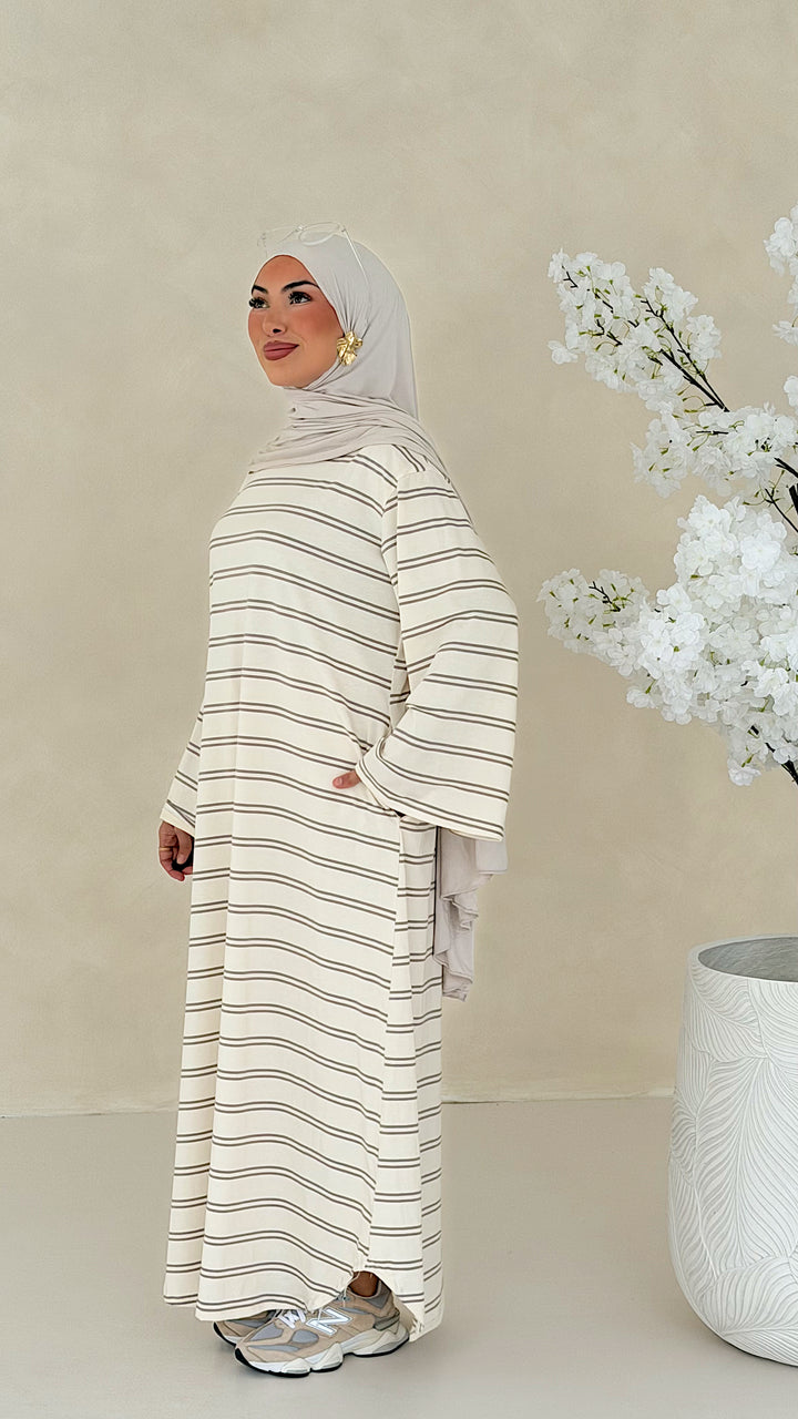 Essential gestreiftes Kleid