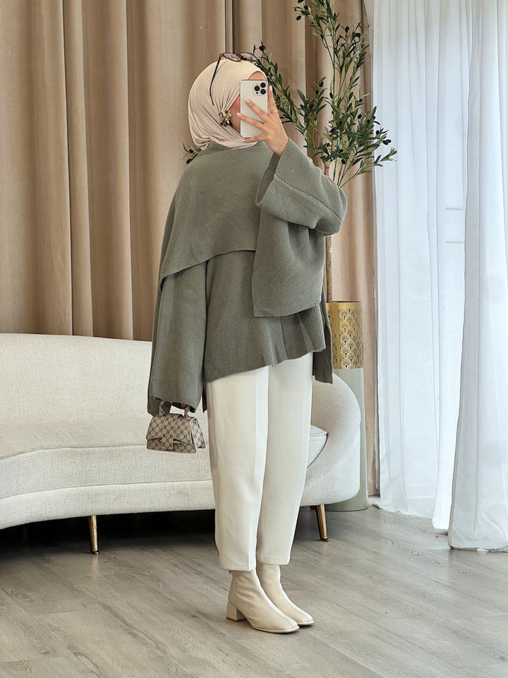 Mira Short Strick-Cape