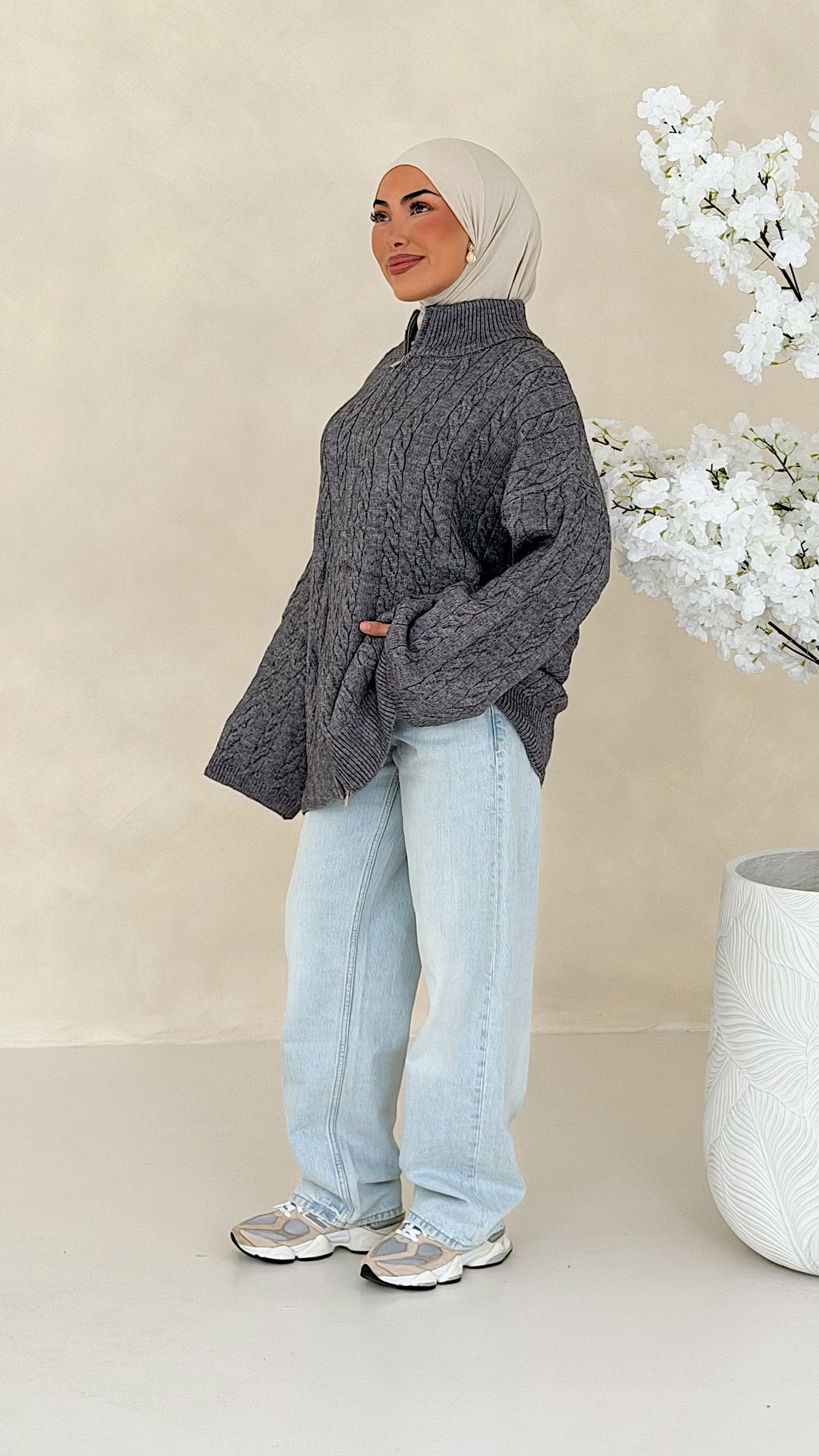 Nelia Zopfstrick Cardigan