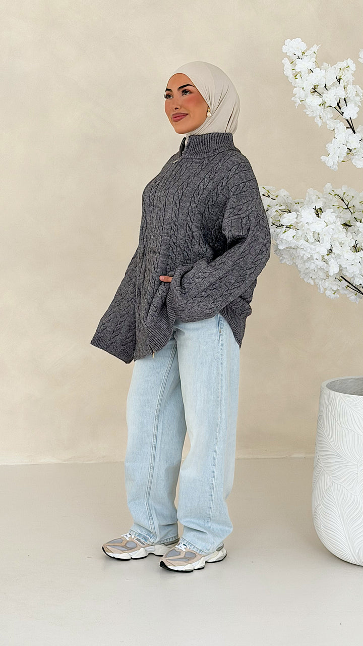 Nelia Zopfstrick Cardigan