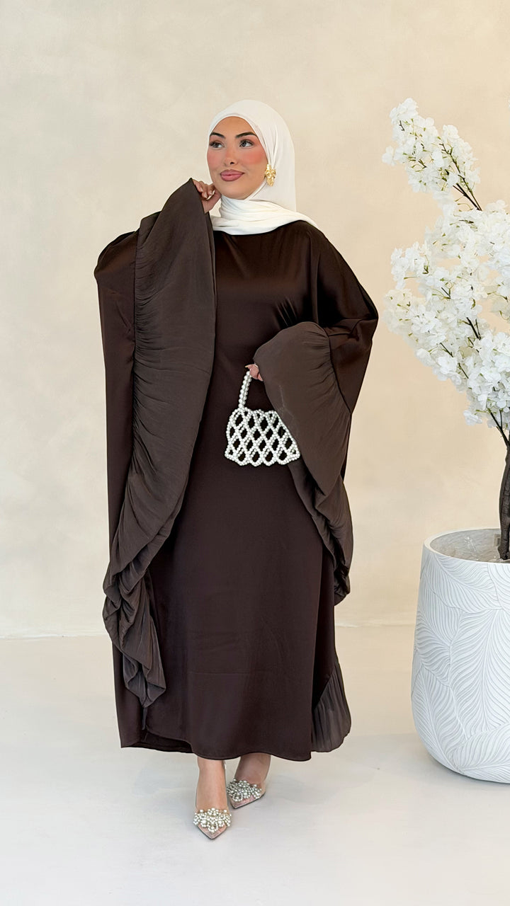 Butterfly Satin Abaya