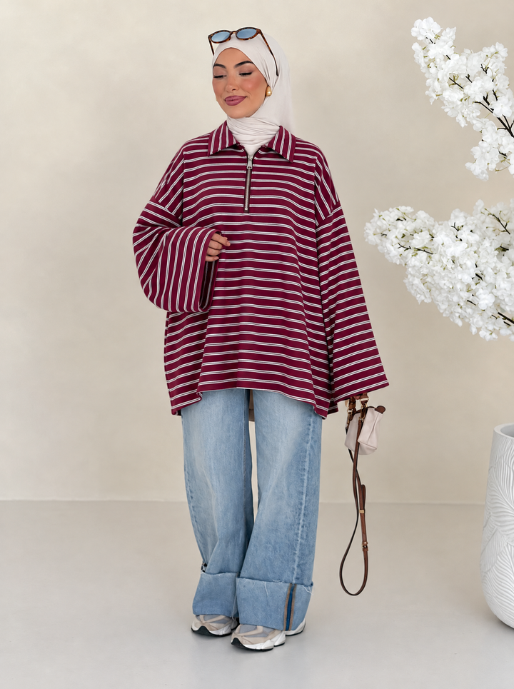 Siena Oversized Zip Pullover