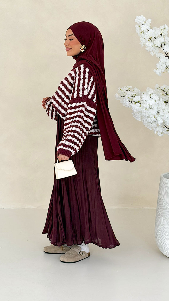 Bubble gestreifter Pullover