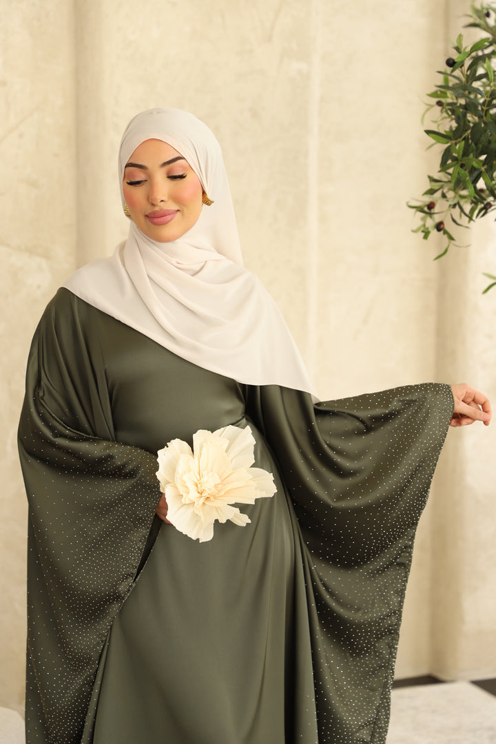 Lumina Abaya Set in Olive