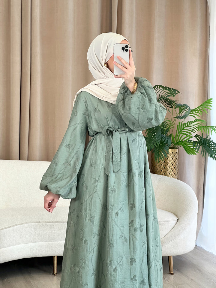 Inaya Kleid in Eukalyptus