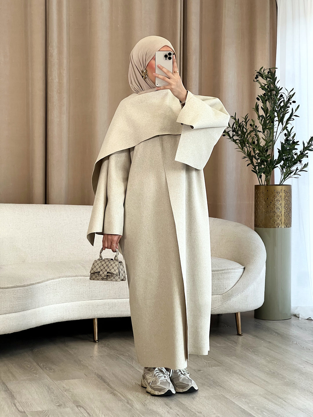 Yaren Mantel mit Cape