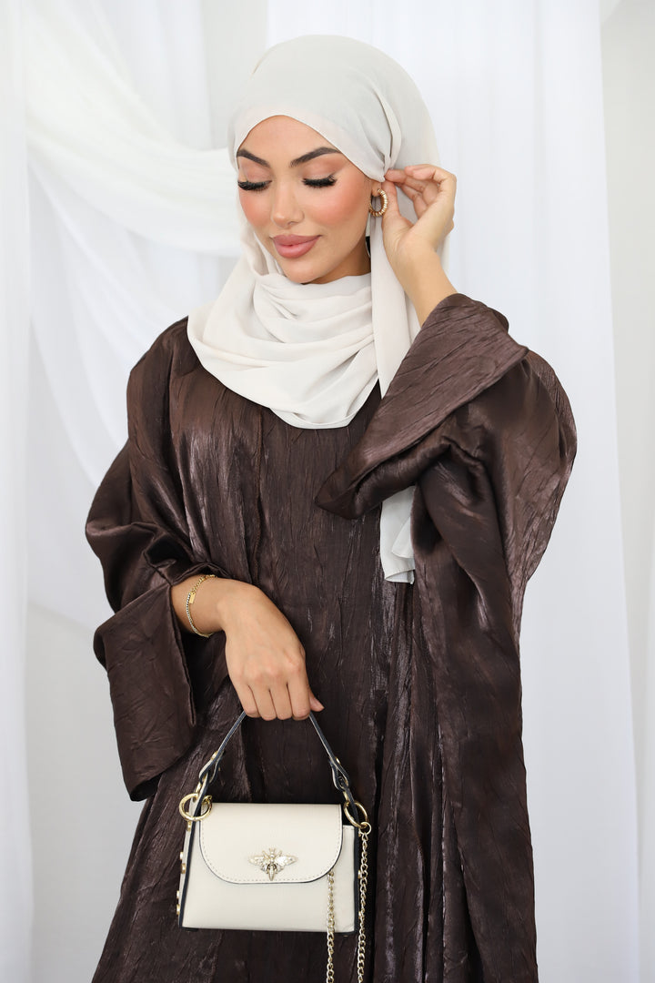 Aseel Abaya Set in Braun