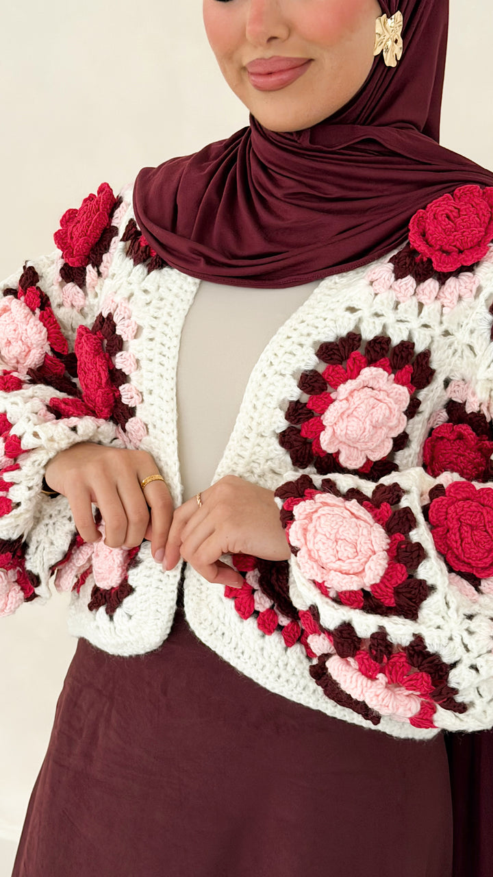Luna Bloom Handmade Cardigan