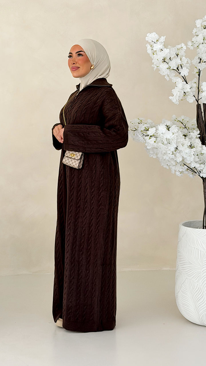 Nayeli Zopfmuster Strickkleid