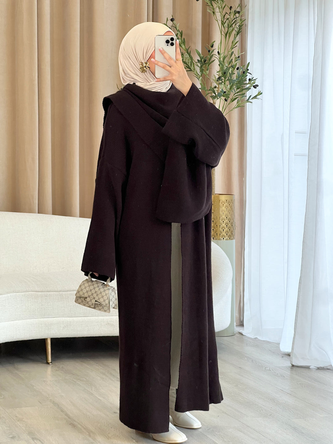 Mira Long Strick-Cape