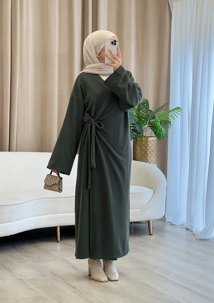 Luna Cord Kleid in Khaki