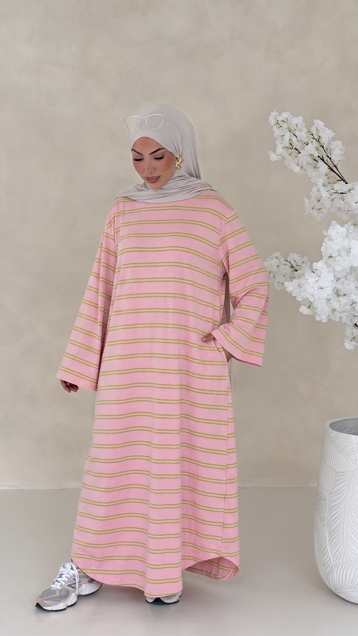 Essential gestreiftes Kleid