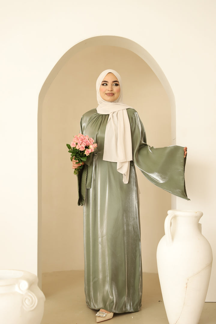 Bahar Perlmutt Kleid in Olive