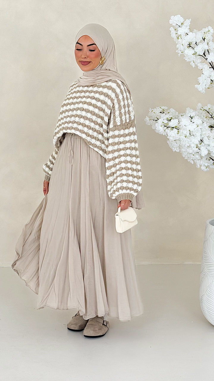 Bubble gestreifter Pullover