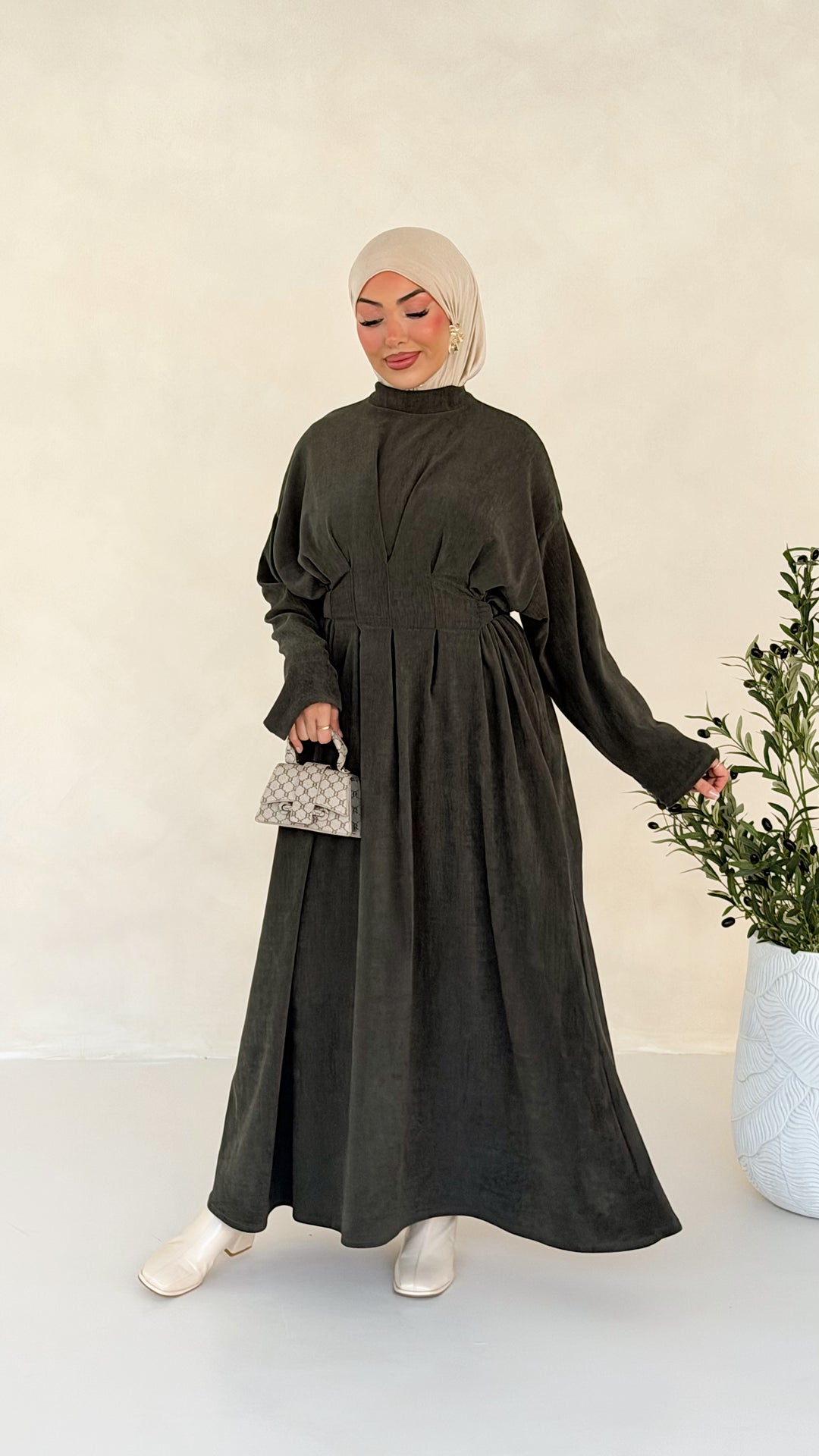 Aura Samt Kleid
